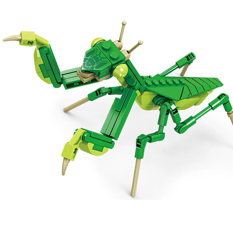 City Creativity Animal Insect Bees Dragonflies Ants Mantis Ladybugs Snails Model Building Blocks Bricks Toys For Gift