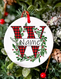 Personalized Christmas Baby Ornament Custom Name Xmas Infant Keepsake Gift Christmas Photography Accessories Christmas Ornament
