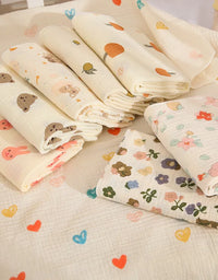 80x80cm Baby Receive Blanket for Newborn Cotton Muslin Swaddle Blanket Bedding Infant Bath Towel Baby Items Mother Kids
