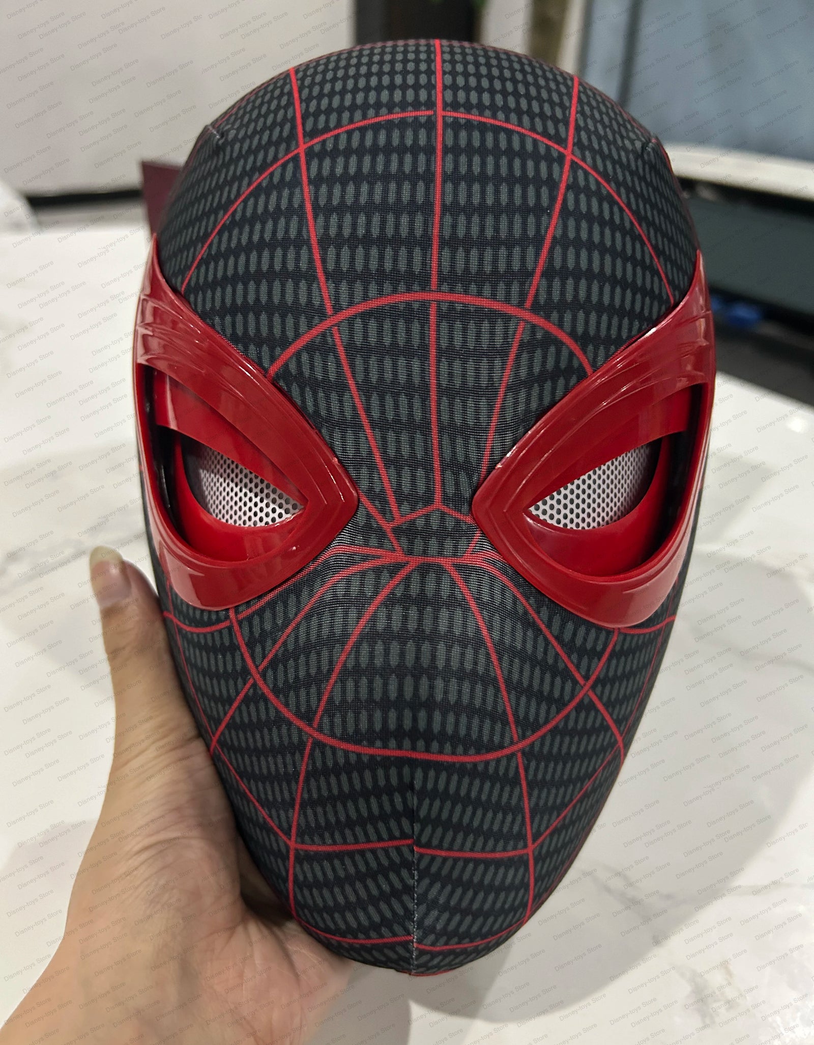 Mascara Spiderman Headgear Mask Cosplay Moving Eyes Mask Spider Man 1:1 Elastic Toys Adults Kids Gift ﻿