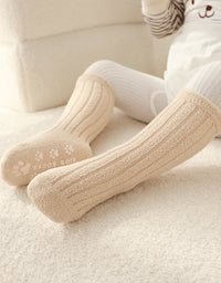 Kids Socks Thick Cold Winter Socks Super Warm Baby Snow Socks Christmas Gifts Coral Fleece Silicone Non-slip Floor Socks
