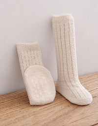 Kids Socks Thick Cold Winter Socks Super Warm Baby Snow Socks Christmas Gifts Coral Fleece Silicone Non-slip Floor Socks
