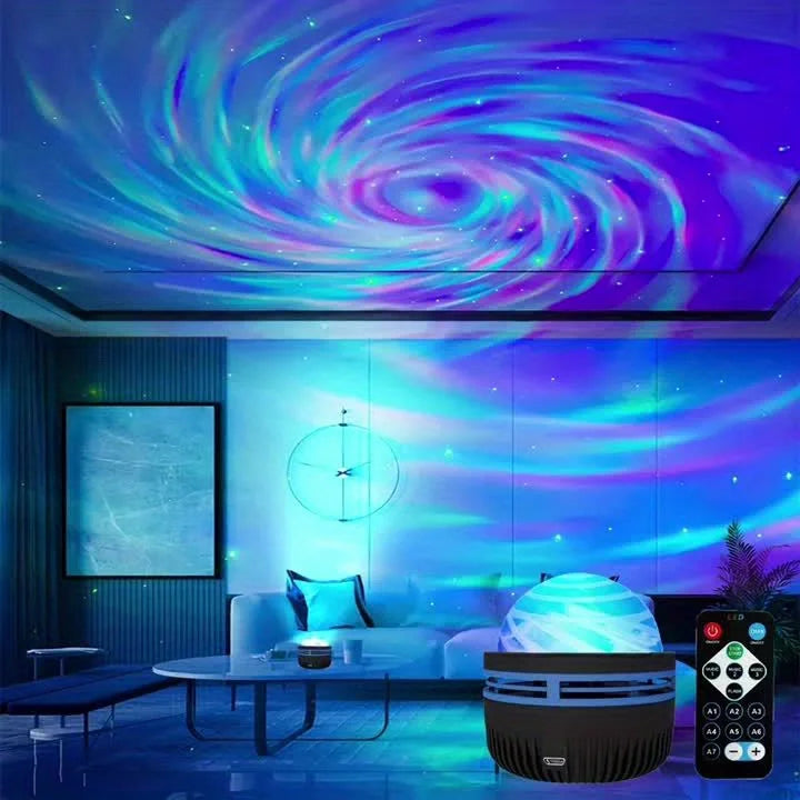 LED NightLights Galaxy Projector Remote Control 5V USB Rechargeable Starry Sky Lamp DMX Sound Active 7 Modes for Kids Room Decor