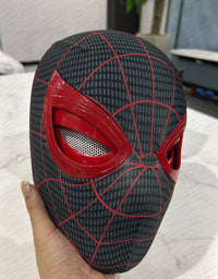 Mascara Spiderman Headgear Mask Cosplay Moving Eyes Mask Spider Man 1:1 Elastic Toys Adults Kids Gift ﻿
