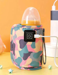 USB Milk Water Warmer Bottle Heater Travel Stroller Insulated Bag Baby Nursing Safe Kids Supplies for Outdoor Winter
