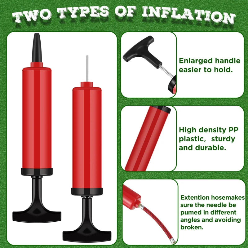 Sports Ball Pump 9-Piece Set Portable Nozzle Inflation Cylinder Suitable For Volleyball Basketball Football Swimming Inflation