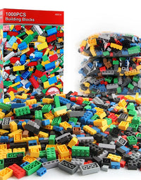 1000 DIY creative building blocks bulk set Urban Classic building blocks Assembled birthday gift children's educational toys
