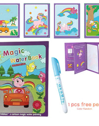 Magical Book Water Montessori Toys Reusable Coloring Book Magic Water Drawing Book Painting Drawing Toys Sensory Early Education
