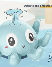 Baby Bath Toys Electric Octopus Automatic Sprinkler Bathtub Toy Swim Pool Bathing Toys with Music LED Light For Kids Gift
