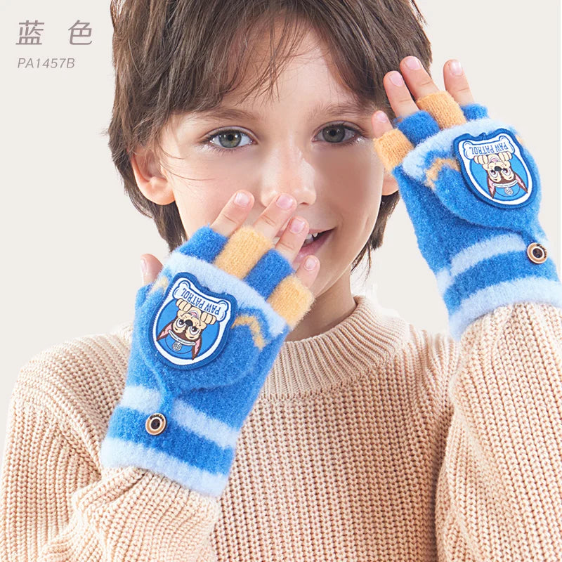 Genuine Paw Patrol Winter KIDS Glove Chase Marshall Skye Everest Rubble Zuma Rocky Girl Boy Outdoor Mittens Children Gift 2-10T