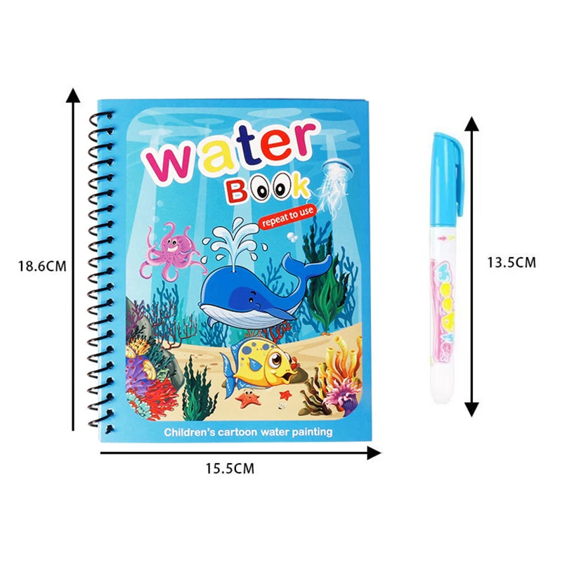 Kids Magic Water Drawing Books Coloring Books Painting Toys for Kids Birthday Christmas New Year Gift for Boys and Girls