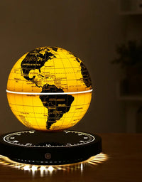 Magnetic Levitation Globe 3D Luminous Self 360 Degree Rotating Night Light Led Earth Floating Lamp Office Desktop Student Gift
