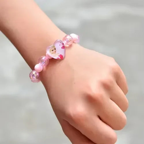 Frozen Elsa Anna Princess Bracelets Fashion Jewelry Cartoon Figure Bracelet Toys Flash Wristand Cute Girl Kids Birthday Gifts