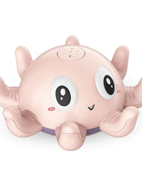 Baby Bath Toys Electric Octopus Automatic Sprinkler Bathtub Toy Swim Pool Bathing Toys with Music LED Light For Kids Gift
