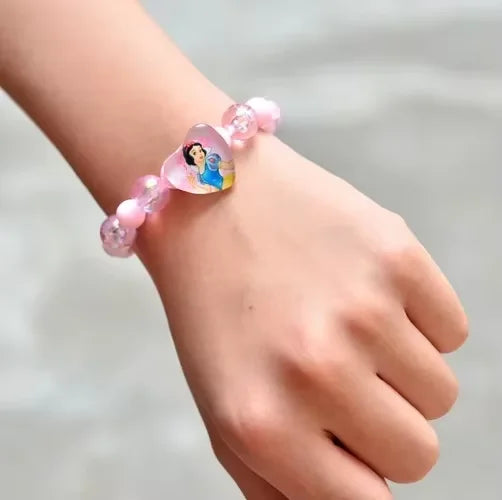 Frozen Elsa Anna Princess Bracelets Fashion Jewelry Cartoon Figure Bracelet Toys Flash Wristand Cute Girl Kids Birthday Gifts