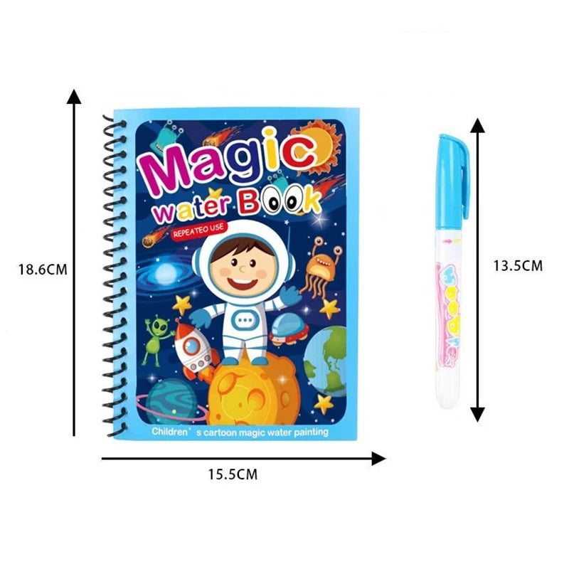 Kids Magic Water Drawing Books Coloring Books Painting Toys for Kids Birthday Christmas New Year Gift for Boys and Girls