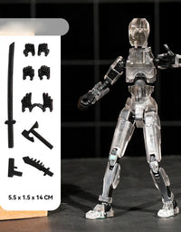 Titan 13 Action Figure Multi Joint Movable Doll 3D Printed Lucky 13 Action Figure Robot Children Toy Kids DIY Stress Relief Toys
