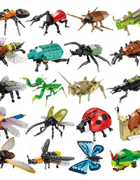 City Creativity Animal Insect Bees Dragonflies Ants Mantis Ladybugs Snails Model Building Blocks Bricks Toys For Gift
