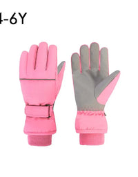 High Quality Kids Ski Gloves Winter Snowboard Snow Children Glove for Boys Girl Waterproof Thicken Mittens Keep Finger Warm 2023
