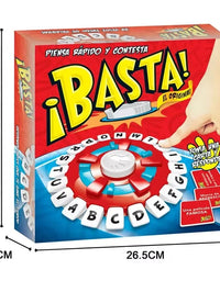 New Spanish Word Game Fast-Paced Family Board Game The Quick Thinking Letter Pressing Tapple Games versión en español
