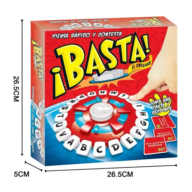 New Spanish Word Game Fast-Paced Family Board Game The Quick Thinking Letter Pressing Tapple Games versión en español