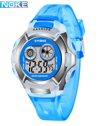 Student Electronic Watch Waterproof Sports Children Watch Glow Multi Function Digital Watch Seven Colors Light Gift
