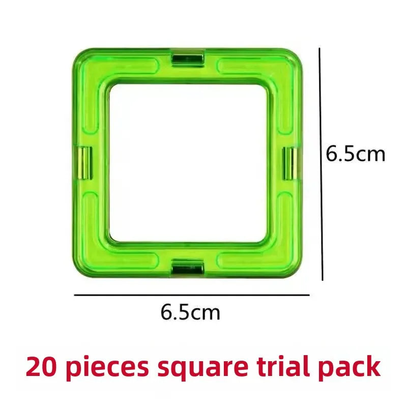 Large Magnetic Tile Blocks Children's Educational Toys Brain Teaser Intelligence Development Cross-Border Popular Loose Pieces