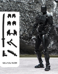 Titan 13 Action Figure Multi Joint Movable Doll 3D Printed Lucky 13 Action Figure Robot Children Toy Kids DIY Stress Relief Toys
