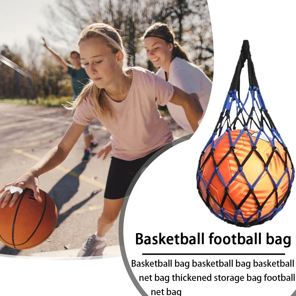 Net Soccer Volleyball Drawstring Ball Storage Bag Youth Football Self Trainer Nylon Bold Storage Bag Football Accessories