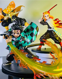 Hot Demon Slayer Anime Figure Tanjirou Agatsuma Zenitsu Kyoujurou Anime Model  Action Figure PVC collection Toy for Kids Gift
