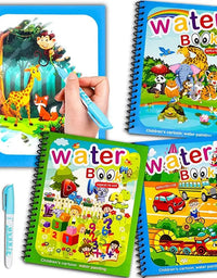 Magical Book Water Drawing Montessori Toys Reusable Coloring Book Magic Water Drawing Book Sensory Early Education for Children
