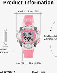 Student Electronic Watch Waterproof Sports Children Watch Glow Multi Function Digital Watch Seven Colors Light Gift
