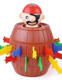 Fun Pirate Barrel Toy Sword Jump Pirate Game Board Children Halloween Toy Parent-child Interactive Toy Boy
