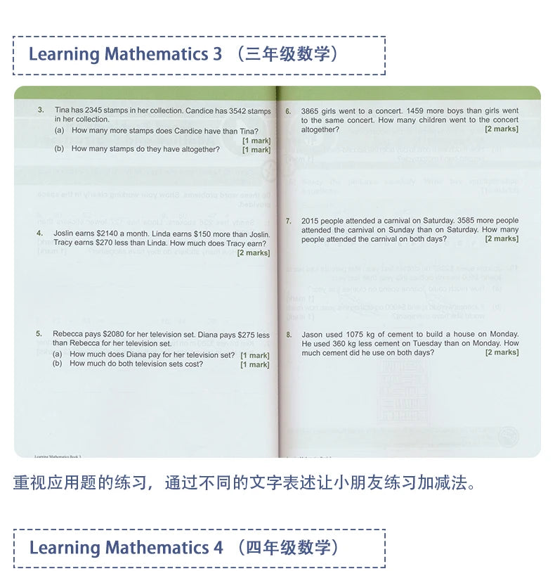 6 Books/Set SAP Learning Mathematics Book Grade 1-6 Children Learn Math Books Singapore Primary School Mathematics Textbook