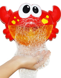 Bubble Crabs Baby Bath Toy Funny Toddler Bath Bubble Maker Pool Swimming Bathtub Soap Machine Bathroom Toys for Children Kids
