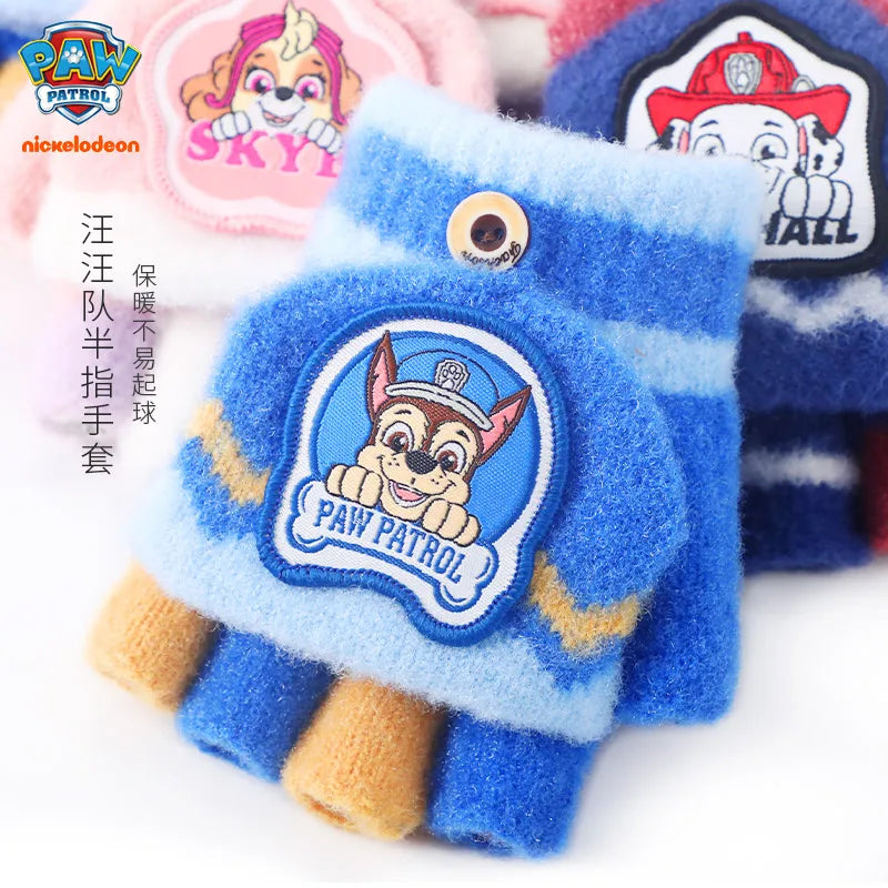 Genuine Paw Patrol Winter KIDS Glove Chase Marshall Skye Everest Rubble Zuma Rocky Girl Boy Outdoor Mittens Children Gift 2-10T