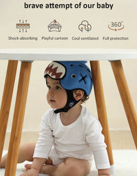 Mambobaby Safe Anti-Shock Baby Helmet Toddler Head Protector Headgear for Infant Learn Crawl, Walk Prevent Injury from Bump Fall
