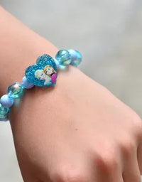 Frozen Elsa Anna Princess Bracelets Fashion Jewelry Cartoon Figure Bracelet Toys Flash Wristand Cute Girl Kids Birthday Gifts
