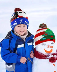 Christmas Hat Year Xmas Party Decor Creative Flashing Led Light Snowman Winter Warm Color Knitted Cap Christmas Gift Christmas
