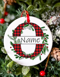 Personalized Christmas Baby Ornament Custom Name Xmas Infant Keepsake Gift Christmas Photography Accessories Christmas Ornament
