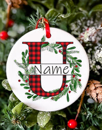 Personalized Christmas Baby Ornament Custom Name Xmas Infant Keepsake Gift Christmas Photography Accessories Christmas Ornament
