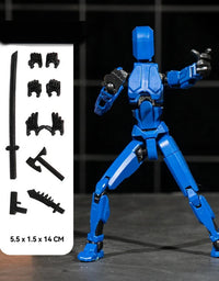 Titan 13 Action Figure Multi Joint Movable Doll 3D Printed Lucky 13 Action Figure Robot Children Toy Kids DIY Stress Relief Toys
