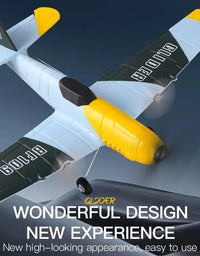 BF109 RC Plane 2.4G 3CH EPP Foam Remote Control Fighter Fixed Wingspan Glider Outdoor RTF RC Warbird Airplane Toys Gifts
