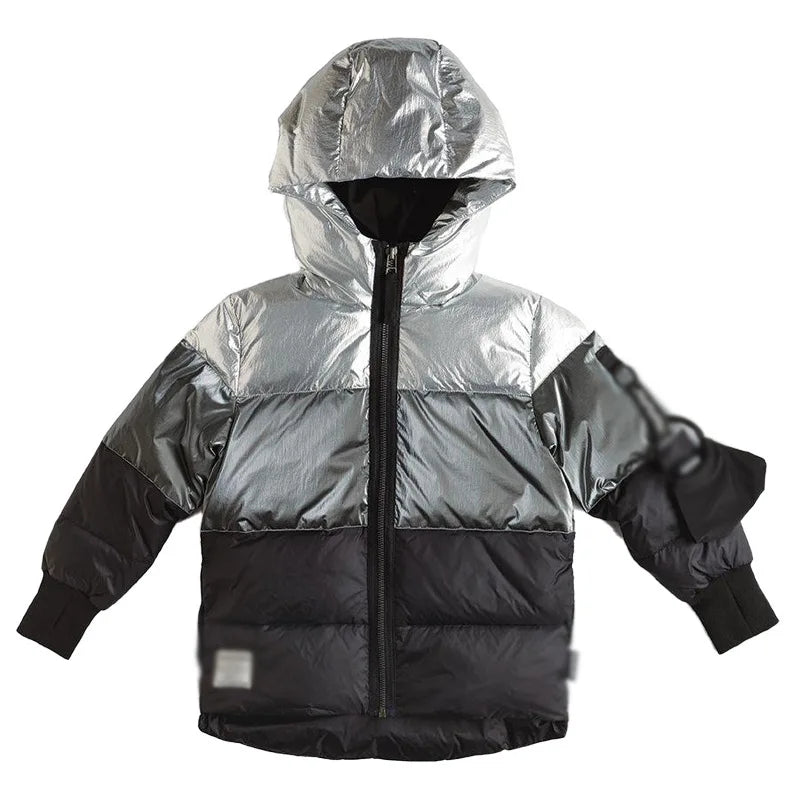 Kids winter down jacket and down vest jacket