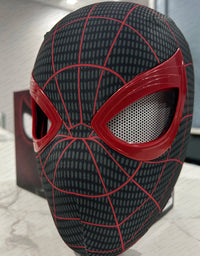 Mascara Spiderman Headgear Mask Cosplay Moving Eyes Mask Spider Man 1:1 Elastic Toys Adults Kids Gift ﻿
