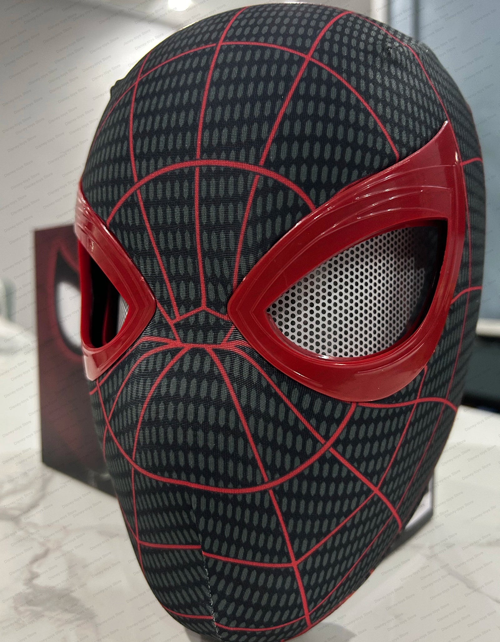 Mascara Spiderman Headgear Mask Cosplay Moving Eyes Mask Spider Man 1:1 Elastic Toys Adults Kids Gift ﻿