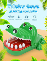 Crocodile Teeth Toys For Kids Alligator Biting Finger Dentist Games. Funny For Party And Children Game Of Luck Pranks Kids Toys
