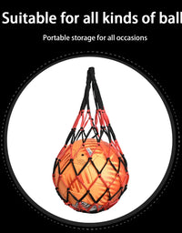 Net Soccer Volleyball Drawstring Ball Storage Bag Youth Football Self Trainer Nylon Bold Storage Bag Football Accessories
