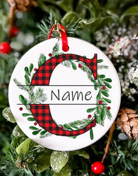 Personalized Christmas Baby Ornament Custom Name Xmas Infant Keepsake Gift Christmas Photography Accessories Christmas Ornament
