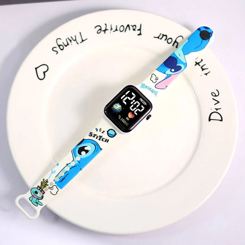 Stitch Disney Children Watches Girls Reloj Inteligente Para Niños Niña Reloj Digital Watch Women Relógio Infantil Children Clock